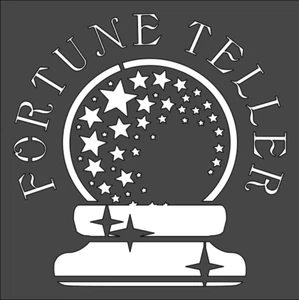 1- 5.5x5.5 inch Custom Cut Stencil, (PF-1) Fortune Teller - Picture 1 of 1