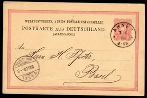 GERMANY POSTCARD TO BASEL (K2645) - Picture 1 of 2