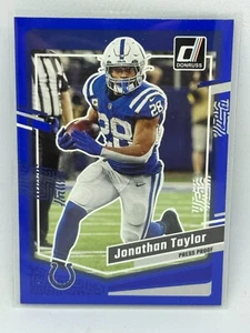 Jonathan Taylor Press Proof Blau 2023 Panini Donruss Fußball Nr. 127 - Bild 1 von 2