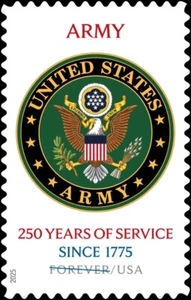2025 USA Briefmarken Scott #6010 USA 250th Years of US Army Forever Stamps - Single VF - Bild 1 von 1
