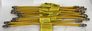 Lot of (12) Duratrac Easyflex 24" Yellow Stainless Gas Flex Connector 1/2" MIP - Picture 1 of 8