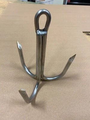 "Agudos soldados de 5 pulgadas de diámetro 3/8"" muelle de acero inoxidable o puente Gaff con ojo para cuerda" Foto 1 de 4