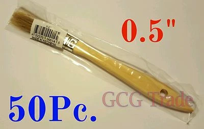 50 de 0,5 polegadas pincel chip descartável para adesivos tinta retoques cola 1/2" - Imagem 1 de 3