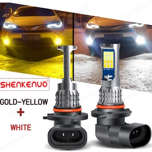 White&Yellow Dual Color LED Foglight Bulbs for Toyota Tacoma 05-11 Tundra 07-13 - Picture 1 of 12