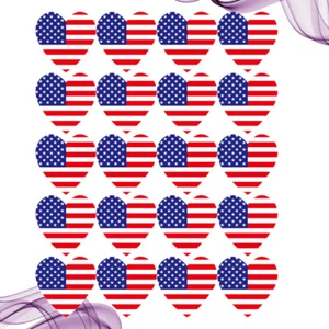 500 Pcs Patriotic Face Sticker Sealing Label American Flag Sticker - Picture 1 of 11