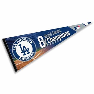 Los Angeles Dodgers 8 Time World Champions Premium Pennant - Picture 1 of 4