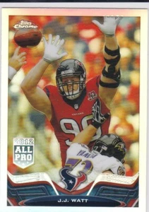 J.J. WATT 2013 Topps Chrome REFRACTOR Football Karte JJ Houston Texans CARDINALS - Bild 1 von 2