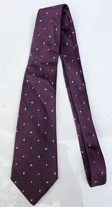 NWOT Fendi Men's Purple Red Blue White Grenadine Neck Tie Made In Italy 3"×58" - Picture 1 of 5