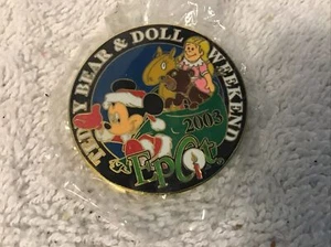 Epcot Teddybär & Puppe Weekend 2003 Disney Pin Santa Mickey Mouse Weihnachten - Bild 1 von 5