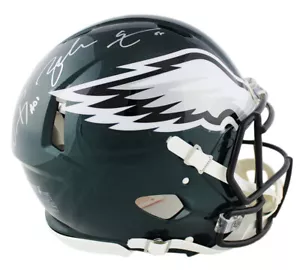 Carson Wentz & Zach Ertz Signed Philadelphia Eagles Speed Authentic NFL Helmet - Picture 1 of 3