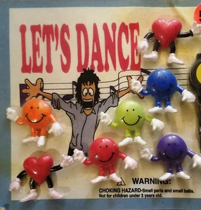 YOU PICK Let's Dance Smiling Emoji Figure in Toy Vending Machine 2" Capsule - Picture 1 of 18