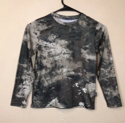 Cabela’s Kids’ Camoflauge Camping Hunting Outdoor Base Layer Long Sleeve Shirt S - Image 1 of 4
