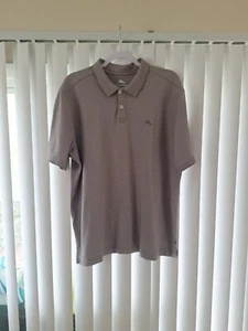 Polo uomo XL Tommy Bahama grigio tinta unita casual manica corta - Foto 1 di 3
