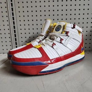 2005 NIKE LEBRON 3 SUPERMAN SAMPLE SZ 13 312147 BASKETBALL SNEAKERS S5 - Picture 1 of 9