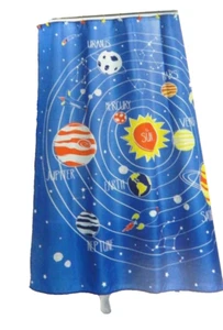 NEW Shower Curtain Jumping Beans Solar System Fabric 70" x 72" - Picture 1 of 2
