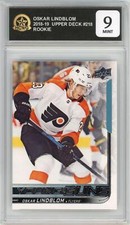 2018-19 Upper Deck #218 Oskar Lindblom Young Guns Rookie RC HCWG 9