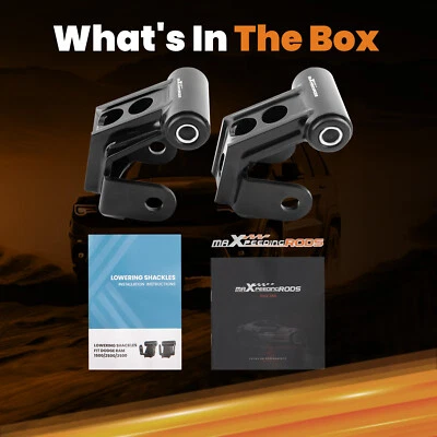 Kit de nivelación de grilletes reductores de caída de 2"" para Dodge Ram 2500 3500 2003-2013 Foto 1 de 4