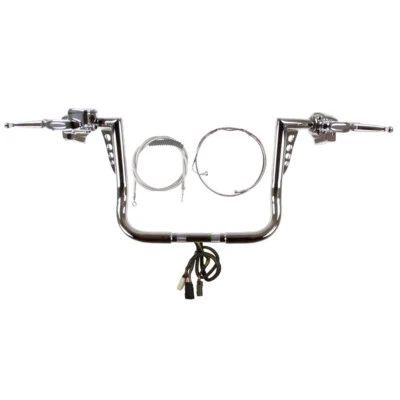 Kit de barra de tiro quente 1 1/4" cromado 12" 2008-2013 Harley Street Glide com rádio com ABS - Imagem 1 de 4