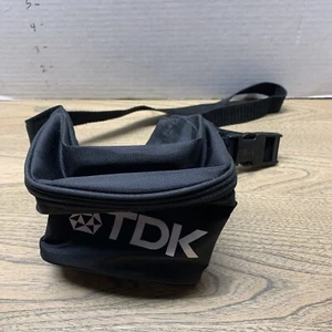 Vintage 1990's TDK Belt Bag Fanny Pack Black/White Waist Bag  ultralight small - Picture 1 of 5