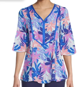 The Pioneer Woman Flutter Sleeve Tunic Size M NWT - Picture 1 of 10