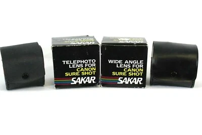 Sakar Wide Angle Lens & Telephoto Lens for Canon Sure Shot Made in Japan - Image 1 of 4