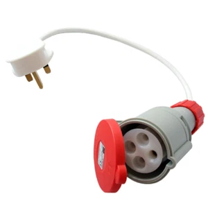 3 Phasen Industrie 4 Pin Adapter 415V 32A Buchse auf 13A Stecker Leaderman LDM-324S - Bild 1 von 7