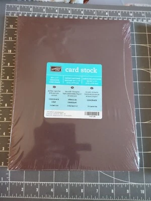 Stampin' Up Card Stock 24 Sheet 8.5"X 11" Lot Scrapbook Chocolate Chip Cookie - Image 1 of 4