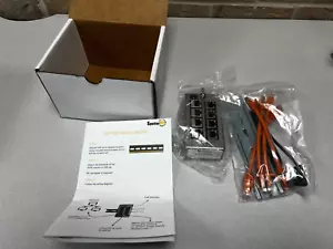 L-COM BTD-CAT6-P4 4 puertos montaje DIN CAT6 pasivo Gigabit midspan/kit de inyector NUEVO - Imagen 1 de 4