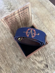 Smathers & Branson ADIOS GOLF CLUB Needlepoint Belt 34 RARE - Picture 1 of 6