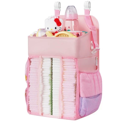 Organizador De Pañales Colgante Para Bebe Niñas Rosa Cosas Articulos En Oferta - Imagem 1 de 4