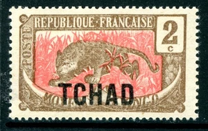 France Colonies 1922 Chad 2¢ Tiger Scott #2 Mint G29 - Picture 1 of 6