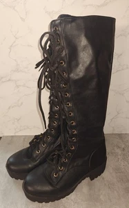 Damen 16 Zoll Schnürstiefel Größe 8 - Bild 1 von 6