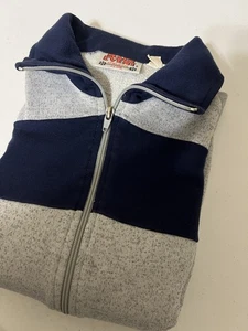 Vintage Main Event Athletic Club Men's Athletic/Track Jacket Gray multi SZ L-XL - Picture 1 of 7