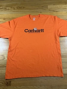 Camiseta Carhartt Hard At Work Since 1889 para hombre talla XL naranja  - Imagen 1 de 9