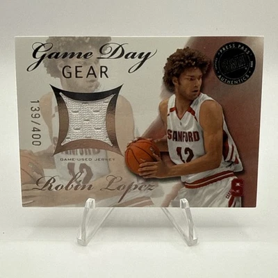2008 Press Pass Game Day Gear Jerseys /400 Robin Lopez #GDG-RL Rookie RC - Image 1 of 2