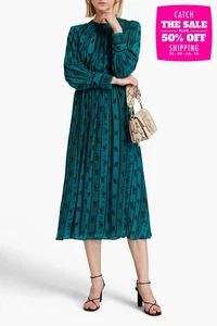 RRP€335 ANTIK BATIK Midi Dress FR40 US8 UK12 M Lined Gathered Open Back - Picture 1 of 6