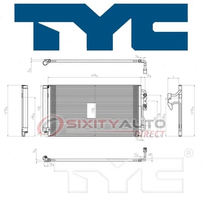 TYC AC Condenser for 2012-2013 BMW 335is AC Air Conditioning Heating su Foto 1 de 4