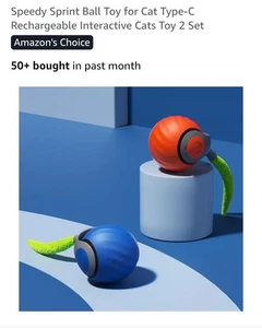 Speedy Sprint Rollball Smart Katzenspielzeug 2er Pack - Bild 1 von 8