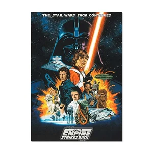 Póster de película retro Star Wars - El Imperio Contraataca | Impresión artística oficial A... - Imagen 1 de 4