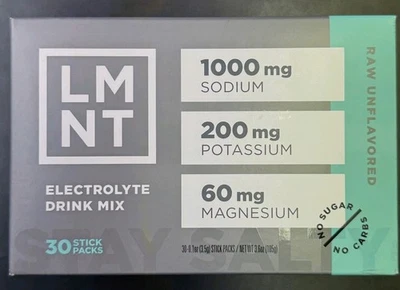 LMNT напиток смесь сырой без вкуса 30 штук / новый в коробке - Изображение 1 из 2