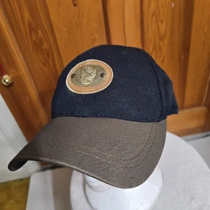 Vintage Smith & Wesson Cap Mütze schwarz braun Leder Patch Metall Logo - Bild 1 von 14