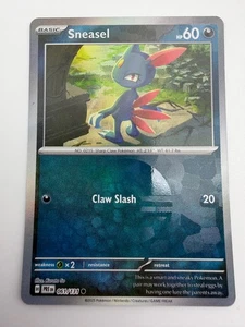 Pokemon TCG Card Prismatic Evolutions 061/131 Sneasel Poke Ball Halo - Picture 1 of 1