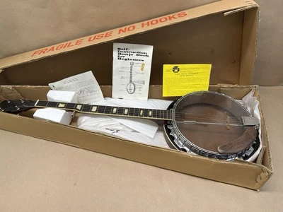 Vtg Harmony  Marquis H409 Double Eagle 5 String Banjo Closet Find Never Played - Image 1 of 4