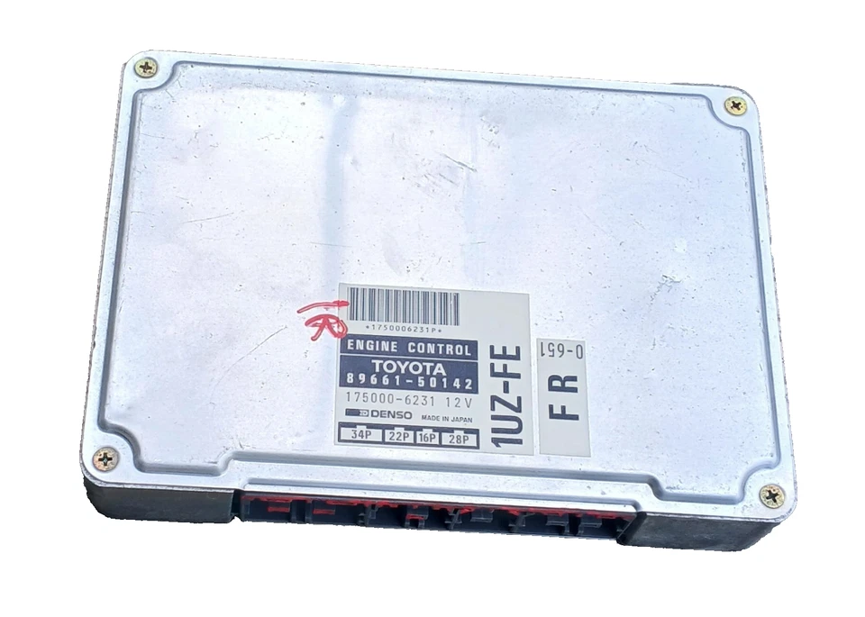 1993-1994 Lexus LS400 ECU ECM PCM módulo de controle de motor 89661-50142 para peças - Imagem 1 de 1