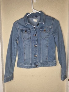 CREWCUTS J. CREW Mädchen leichte Waschung Jeansjacke lässig adrett Größe 12 - Bild 1 von 9