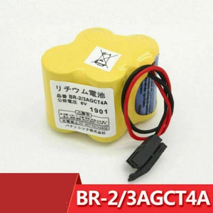 Lot BR-2/3AGCT4A PLC Battery 6V For FANUC A98L-0031-0025 CNC Mahine + Black Plug - Zdjęcie 1 z 9
