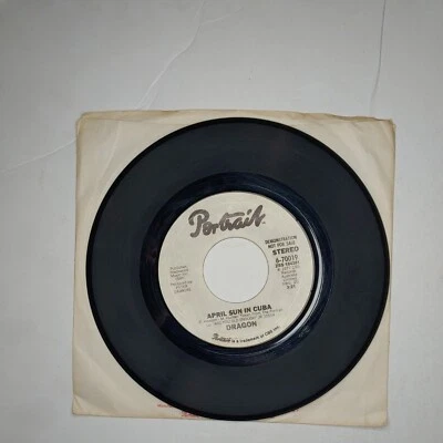 T1 Dragon April Sun in Cuba mono stereo demo portrait 45 EX/NM Vinyl Record 7" - Image 1 of 2