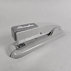 Vintage SWINGLINE #27 Schreibtisch Hefter grau Mid Century Art Deco - Bild 1 von 7