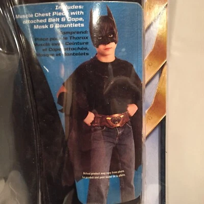 Kit Batman Niño Niños Disfraz Película Superhéroes Héroes Fiesta Temática Halloween Foto 1 de 4
