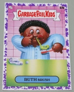 GARBAGE PAIL KIDS 2020 35th Anniversary PURPLE card #67b "Ruth Brush" - Picture 1 of 3